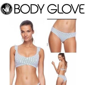 Body Glove Striped Bikini Set